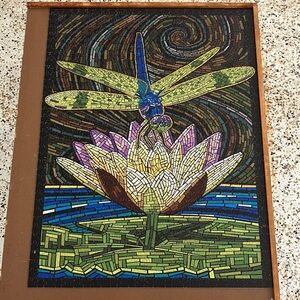 Lantern Press Mosaic Series Dragonfly 1000 Piece Jigsaw Puzzle